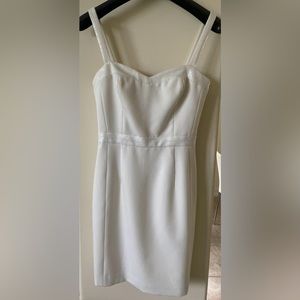 Jay Godfrey knee length contain dress in white. Size 2